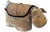 American Vintage Velvet & Leather Bulldog Footstool Ottoman For Sale - Image 3 of 5