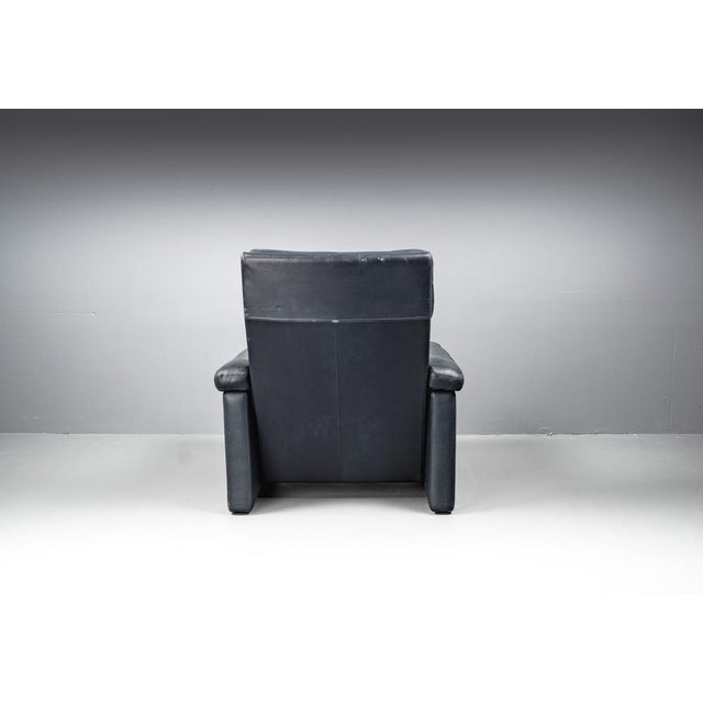 Blue Leather Armchair from Cor Conseta, Germany, 1980s For Sale - Image 11 of 18