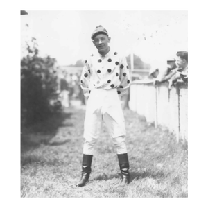 1935 Jockey Smoky Saunders Horse Racing Photograph