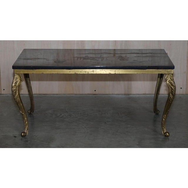 Chinese Hand Painted Coffee or Cocktail Table For Sale - Image 3 of 17
