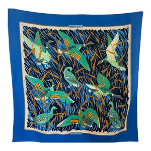 Hermès Foulard Cols Verts Soie