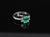 Late 20th Century 0.96ct Gia Colombian Untreated No Oil Emerald & Diamond Platinum Ring Size 5.75 For Sale - Image 11 of 18
