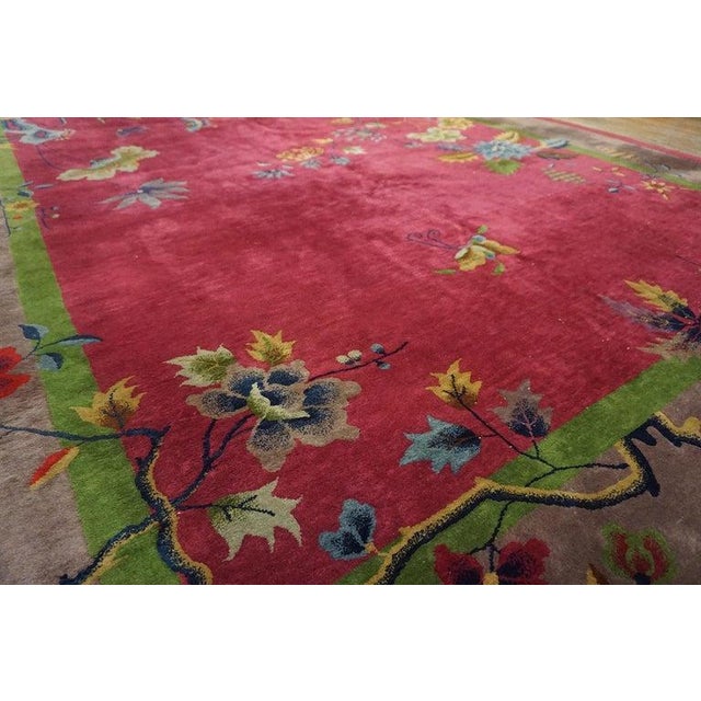 1920s Chinese Art Deco Carpet by Nichols Workshop ( 9' x 11'4" - 275 x 345 ) A striking Chinese Art Deco carpet from the...