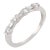 1990s Tiffany & Co. Diamond Platinum Half Eternity Wedding Band, Size 5.5 For Sale