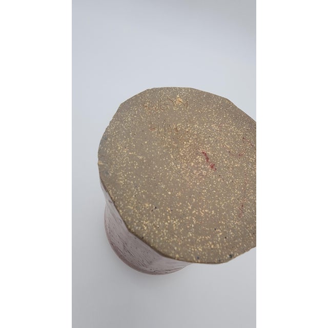 Mid 20th Century Studio Pottery Chevron Pattern Pot For Sale - Image 14 of 14