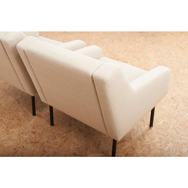 Model 202 Chairs on Black Metal Legs by Dieter Waeckerlin for Idealheim, 1961, Set of 2 For Sale - Image 11 of 14
