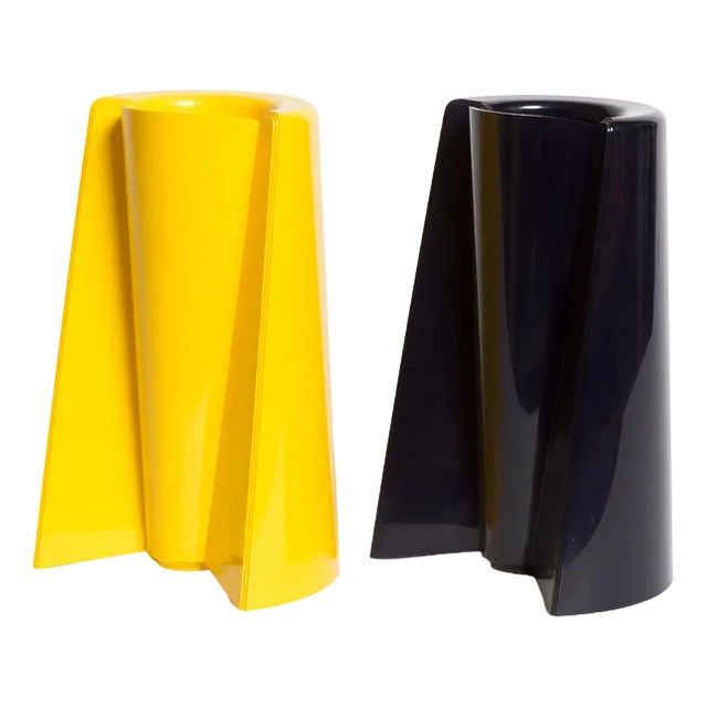 Vintage Pago Pago Vases by Enzo Mari for Danese Milano, 1970s, Set of 2 For Sale