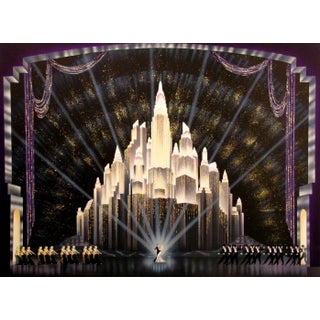 1989 "Encore" Art Deco Revival Style Limited Edition Lithograph by Robert Hoppe For Sale