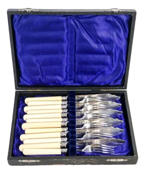 Victorian Dessert Cutlery in Sheffield, Set of 12