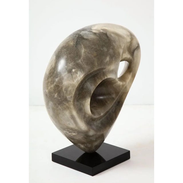 1970's "signed" carved stone abstract owl sculpture, in vintage original condition with some wear and patina due to age...