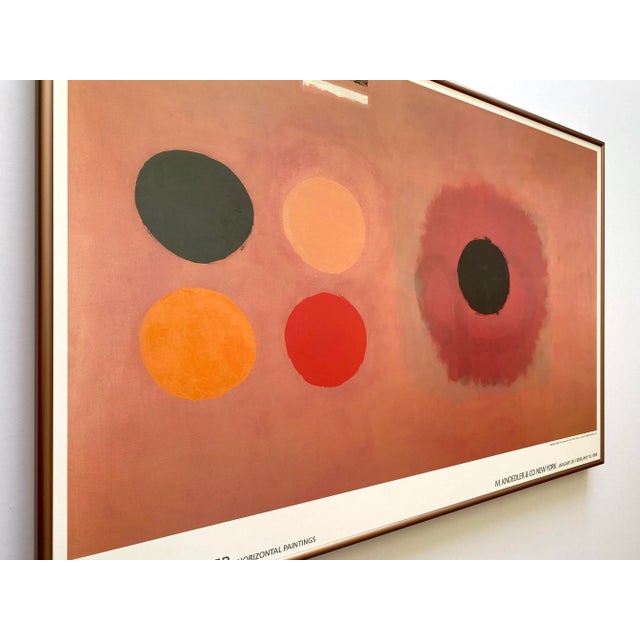 Adolph Gottlieb Vintage 1988 Abstract Expressionist Lithograph Print Framed Exhibition Poster " Two Bars " 1964 For Sale In Kansas City - Image 6 of 12
