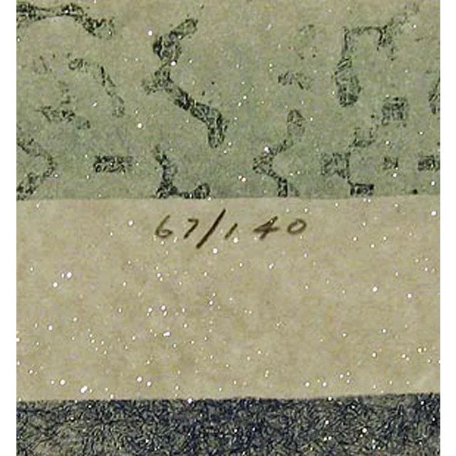 Impressionist Bruce Weinberg "On Point" Hand Signed Artwork on Handmade Paper 1988 For Sale - Image 3 of 4