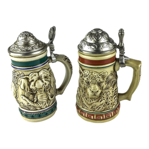 Ceramarte Brazil Beer Steins by Avon - A Pair