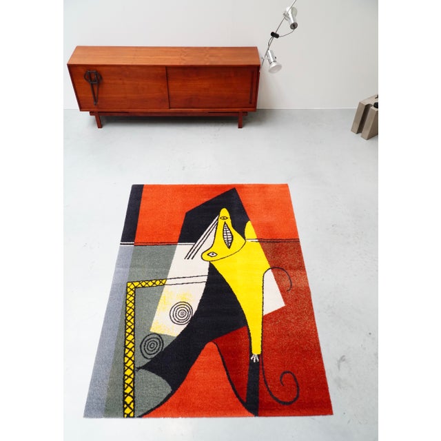 Textile Large Wool Rug with La Figura by Pablo Picasso Motif from Desso, Netherlands, 1990s For Sale - Image 7 of 9