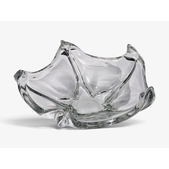 Daum France, French Mid-Century Modern, Sculptural Crystal Bowl, France, 1960s For Sale In New York - Image 6 of 10