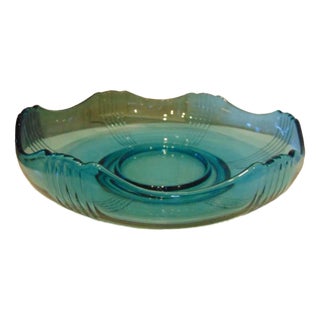 Art Deco Glass Bowl from Josef Invald, 1930s For Sale