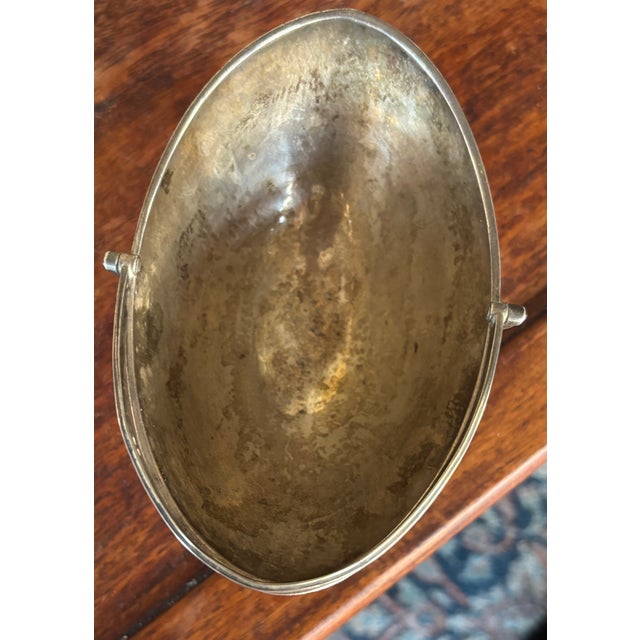 Antique English Silver Plate Swing Handle Sugar Baskets - Collected Pair” Circia 1900” For Sale - Image 12 of 15