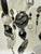 Postmodern Brutalist Beaded Mobile Chandelier - 18" Artisan Crystal & Glass Suncatcher For Sale - Image 9 of 13