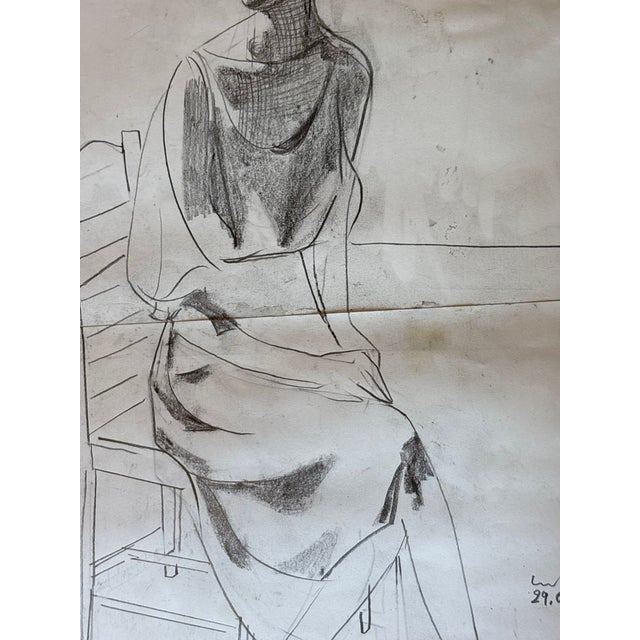 2026 Luke Hannam Original Portrait of a Lady in Custom Frame For Sale - Image 10 of 11