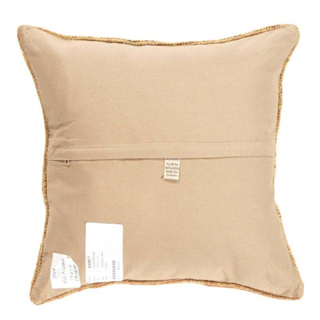 Vintage hand woven Turkish pillow. This is made of wool. Back cotton. Beautiful colors and well made. This pillow features...