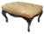 American Victorian 19th C Carved Mahogany Upholstered Footstool Bench For Sale - Image 4 of 12