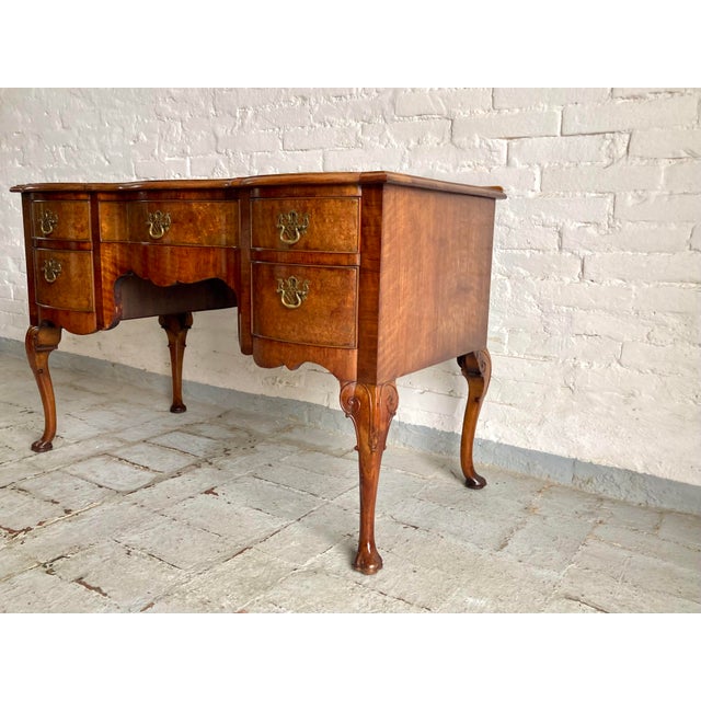 English Queen Ann Style Desk, 1890s For Sale - Image 3 of 18