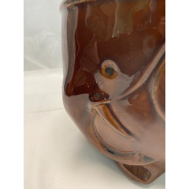 1960s Mid Century MCM Elephant Cachepot Planter Flower Pot For Sale - Image 10 of 12