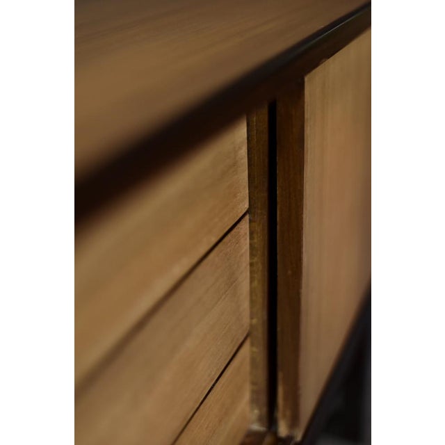 Wood Mid-Century Danish Modern Wood Sideboard with Drawers, 1970s For Sale - Image 7 of 18