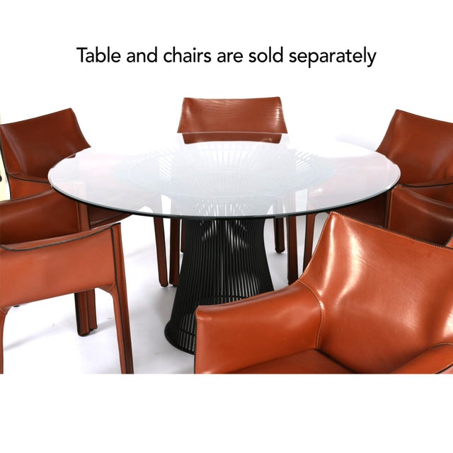 Attributed Warren Platner for Knoll Pedestal Dining Table With New 54 Round Glass For Sale - Image 11 of 13