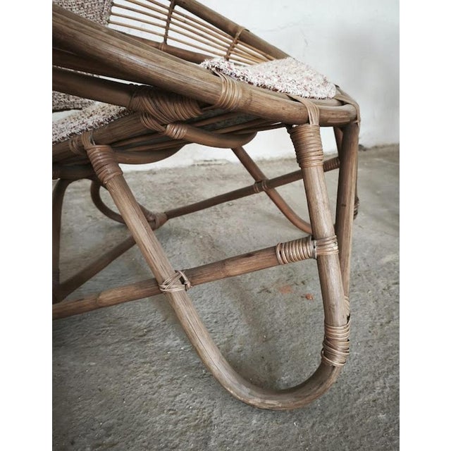 Japanese Imaeda Rattan Lounge Chairs, 1960s, Set of 2 For Sale - Image 9 of 13