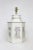 Metal Late 20th Century Hand-Painted Hexagonal Iron Tea Canister Table Lamp With Silver Calligraphic Design For Sale - Image 7 of 9