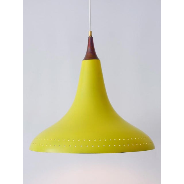 Mid-Century Modern Perforated Aluminium Pendant Lamp, 1960s For Sale - Image 4 of 18