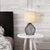 Black Modern Black Bedside Table Lamp With Linen Shade For Sale - Image 8 of 8