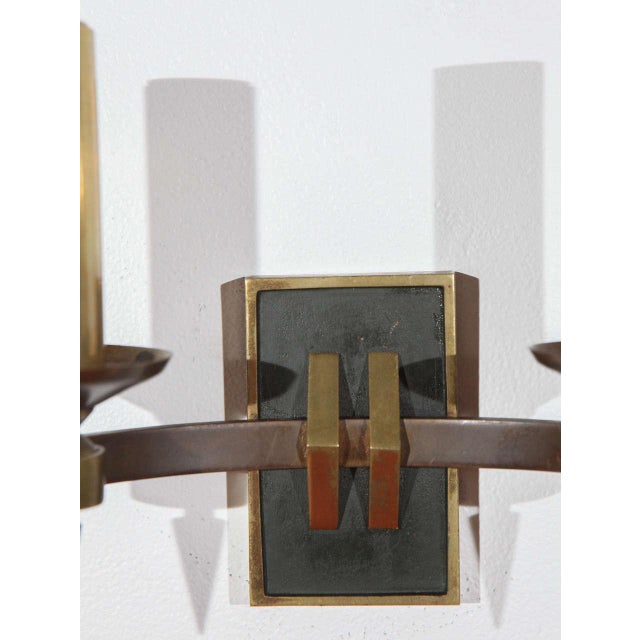 French French Vintage Double Arm Wall Sconces - a Pair For Sale - Image 3 of 10