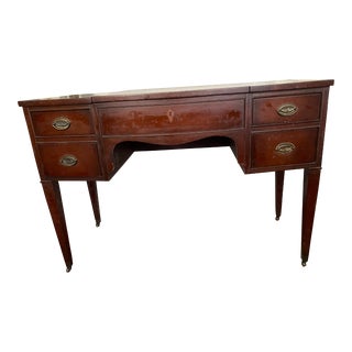 Vintage Mid Century Lift Top Vanity Desk For Sale