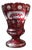 Ruby Red Crystal Vase For Sale