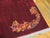 Art Deco 1930s Red Burgundy Minimalist Antique Chinese Art Deco Rug 6' X 8'9" Handknotted Wool Carpet For Sale - Image 3 of 5