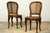 Set of Six Mid-19th Century French Napoleon III Carved Oak and Cane Dining Chairs For Sale In New York - Image 6 of 18