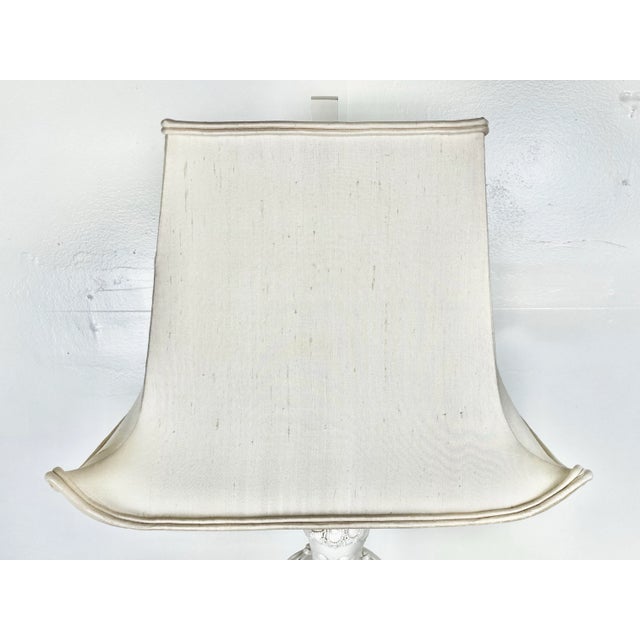 Large Scale Vintage Blanc De Chine Guanyin Lamp For Sale - Image 10 of 12