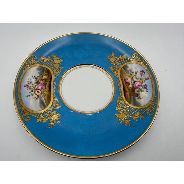 Soup Bowl with Saucer in Porcelain from Sèvres, Set of 2 For Sale - Image 4 of 13