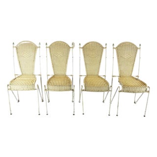 1950s Set of Four Chairs Attributed to Arturo Pani For Sale