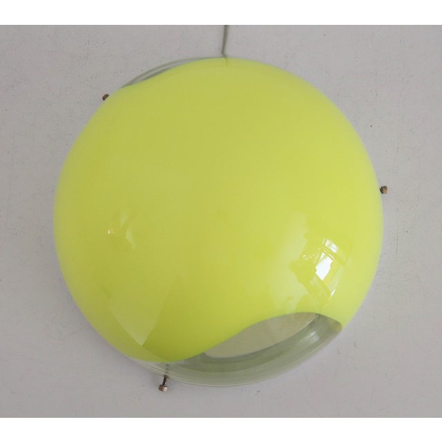 Yellow Pop Flush Mount Light by Carlo Nason for Mazzega, 1970s For Sale - Image 8 of 13