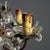 Early 20th Century Copper Metal and Glass Six-Light Chandelier, Italy For Sale - Image 4 of 9