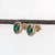 This sparkling earring set features a pair of vibrant earth mined emeralds with a pave diamond halo in solid 14k gold. A...