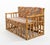 Wood Mid-Century Sofa in Bamboo, Rattan and Fabric attributed to Vivai del Sud, Italy, 1970s For Sale - Image 7 of 13