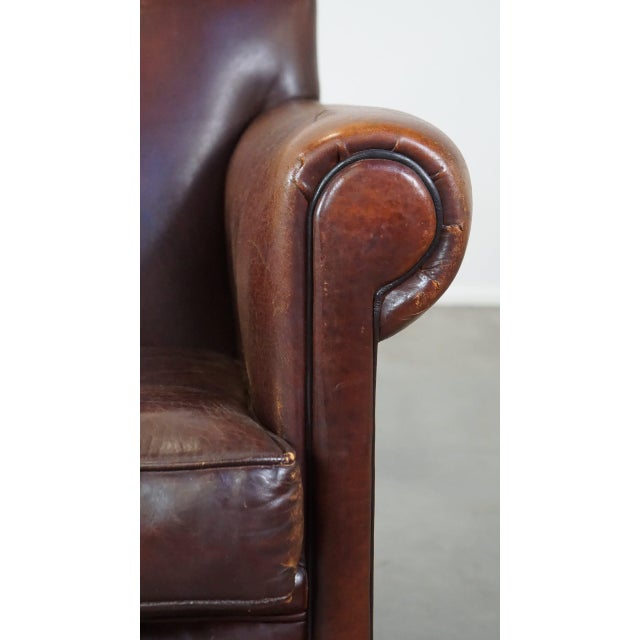 Club Chair in Sheepskin Leather For Sale - Image 10 of 13