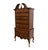 AMERICAN DREW Solid Cherry Traditional Queen Anne 38" Pediment Highboy Chest 76-292 / 76-293 76.5" High 38" Wide 20" Deep...