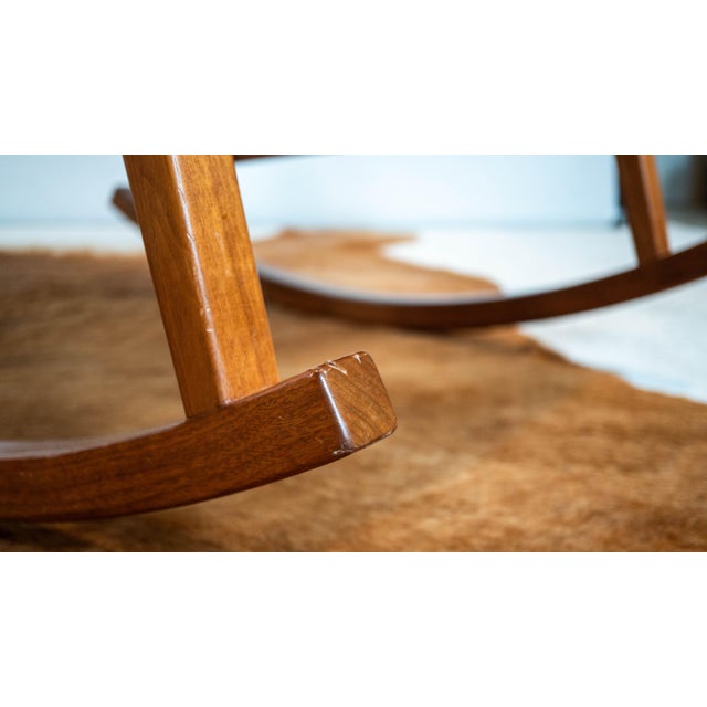 Design Within Reach Risom Rocker and Jens Ottoman, a Set For Sale - Image 16 of 18