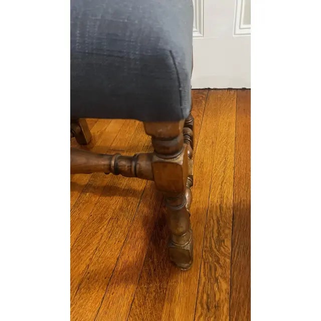 Set of 6 Newly Reupholstered Restoration Hardware 1890 English Baroque Dining Chairs For Sale - Image 11 of 11