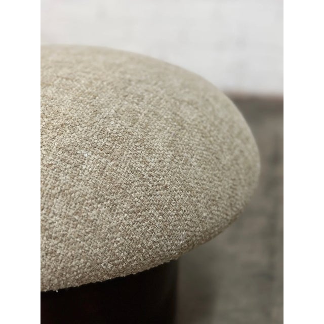 Made to Order “Miel” Model Mushroom- In Walnut and Beige For Sale In Los Angeles - Image 6 of 12